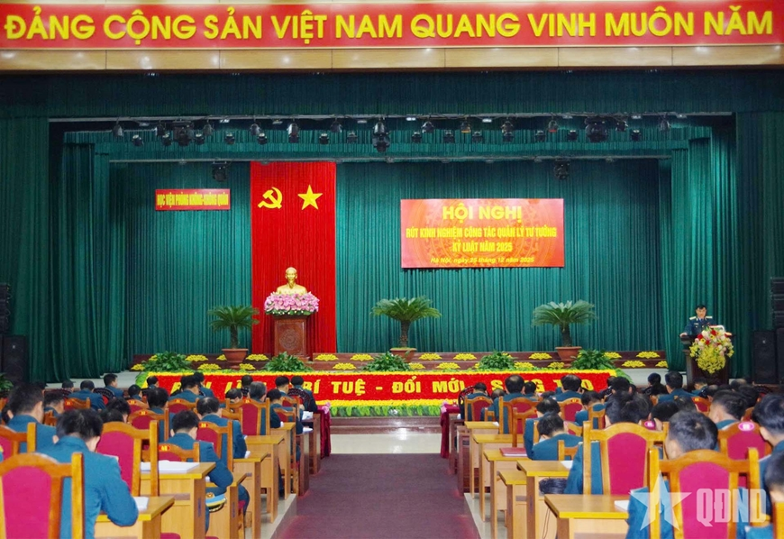 Học viện Phòng không - Không quân rút kinh nghiệm công tác quản lý tư tưởng, kỷ luật